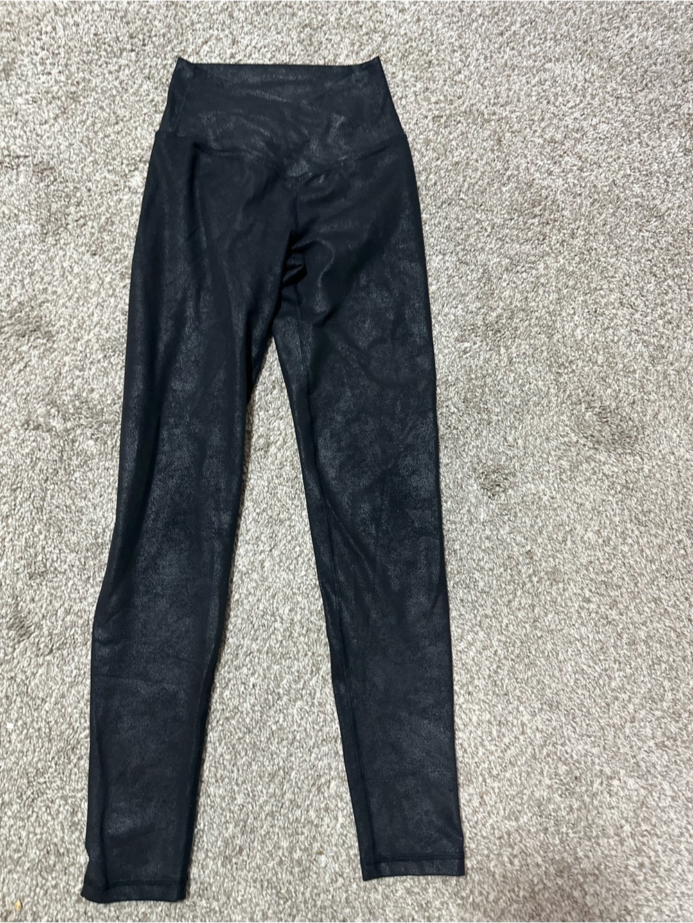 aerie Black Shimmery High-Rise Leggings